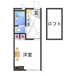 レオパレス萩原天神の物件間取画像